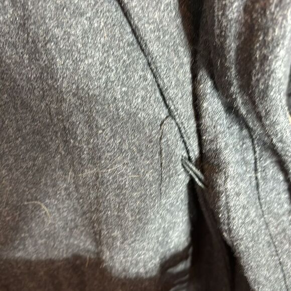 Eileen fisher angora blend boxy short sleeve sweater top medium grey - Picture 4 of 7